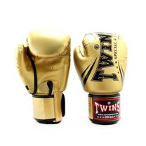 Боксерские перчатки Twins из PU кожи (FBGVS3-TW6-GD, Золотой)