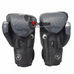 Боксерські рукавички VNM Elite на липучці з PU шкіри (BO-2532-BKGR, чорно-сірий)