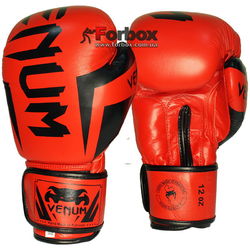 Перчатки боксерские Venum кожаные Elite Neo (BO-5238-R, красные)