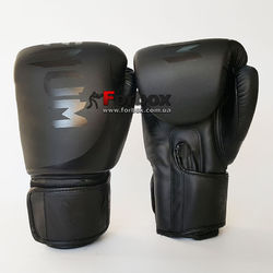 Боксерские перчатки Venum Challenger 2.0 на липучке из PU кожи (BO-8352-BK, черный)