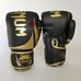 Боксерські рукавиці Venum Challenger 2.0 на липучці з PU шкіри (BO-8352-BKG, чорно-золотий)