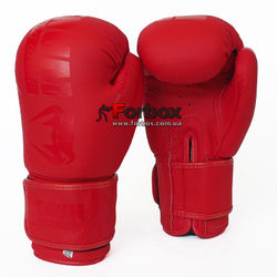 Рукавиці боксерські Venum шкіряні MATT (MA-0703-R, червоний)