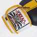Рукавички боксерські Yokkao Fight Team шкіряні на липучці (YK016-BK, чорно-білий)