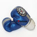 Перчатки боксерские Yokkao Fight Team кожаные на липучке (YK016-BL, сине-белый)