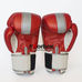 Рукавички боксерські Yokkao Fight Team шкіряні на липучці (YK016-R, червоно-білий)