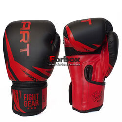 Боксерські рукавиці Zelart  Challenger 3.0 на липучці з PU шкіри  (BO-0866-BKR, чорно-червоний)