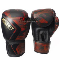 Рукавички для боксу Zelart із PU шкіри (3397-RD, червоний)