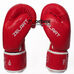 Боксерские перчатки Zelart на основе PU кожи (BO-3987, красные)