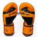 Боксерские перчатки Zelart Elite на основе PU кожи (BO-5698-OR, оранжевые)