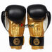 Перчатки боксерские Zelart Contender 2.0 натуральная кожа (VL-8202-GD, черно-бело-золотой)
