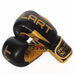 Перчатки боксерские Zelart  Elite 2.0 натуральная кожа (VL-8291-BK, черно-золотой)