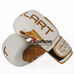 Перчатки боксерские Zelart Elite 2.0 натуральная кожа (VL-8291-W, бело-золотой)