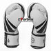 Боксерські рукавиці Zelart Challenger 2.0 на липучці з PU шкіри (BO-8352-WBK, біло-чорний)