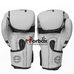 Боксерские перчатки Zelart Challenger 2.0 на липучке из PU кожи (BO-8352-WBK, бело-черный)
