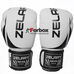 Боксерские перчатки Zelart Challenger 2.0 на липучке из PU кожи (BO-8352-WBK, бело-черный)