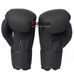 Боксерські рукавиці Punisher PU Zelart на липучці (BO-7553-BK, чорний)
