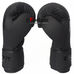 Боксерские перчатки Punisher PU Zelart на липучке (BO-7553-BK, черный)
