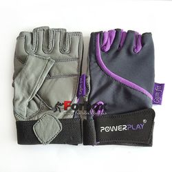Перчатки для фитнеса Power Play Womans (pp1725-A, серо-фиолетовый)
