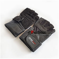 Перчатки для тренажерного зала Power Play Mens из кожи (pp2042, черный)