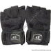 Тренажерні рукавиці Serious Fitness для залу із шкіри (BC-4098, чорні)