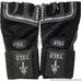Перчатки для зала Velo тренажерные кожаные (VL-8120, черно-серые)
