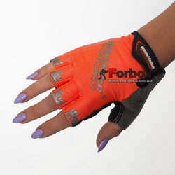 Рукавички для фітнесу текстильні жіночі MADBIKE (Sk-01, помаранчевий)