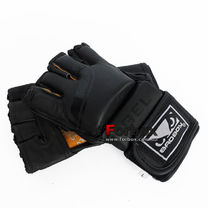 Перчатки для смешанных единоборств MMA кожаные BDB (VL-6607, черный)