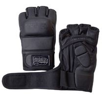 Перчатки ММА Firepower FPMG1 из кожи Black Edition (FPMG1-BK-ED, черные)