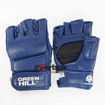Перчатки для боевого самбо Green Hill кожзам (MMА-0027, синие)