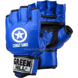 Перчатки для самбо (ММА) Green Hill с лицензией FIAS (CFBM-2085, синие)