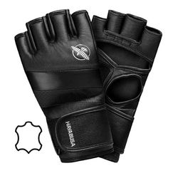 Перчатки для ММА Hayabusa T3 из натуральной кожи (HB_T3_MMA_Black, черные)