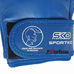 Рукопашные перчатки Sportko из натуральной кожи (ПК7, синие)