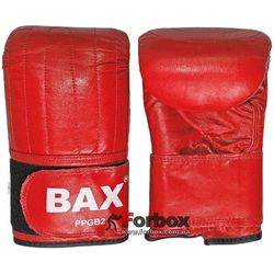 Снарядные перчатки BAX кожа (PPGB, красные)