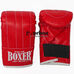 Снарядні рукавички Boxer тренувальні кожзам (2015-01К, червоні)