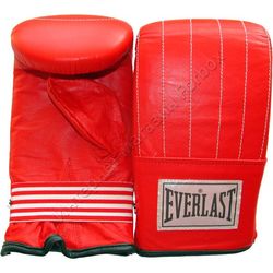 Снарядные перчатки Everlast натуральная кожа (BMENL, красные)