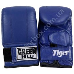 Снарядные перчатки Green Hill Tiger натуральная кожа (PMT-2060, синие)
