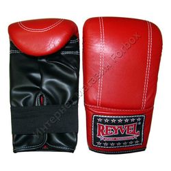 Снарядні рукавиці REYVEL шкіра+вініл (1199-rd, червоні)