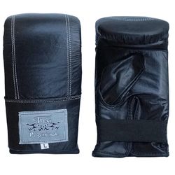 Снарядные перчатки Thai Professional из натуральной кожи (TPBG6-BK, черные)