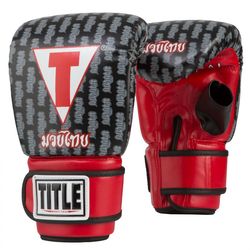 Перчатки снарядные TITLE Muay Thai Pro Bag Gloves (TMTPBG-BK, Черный)