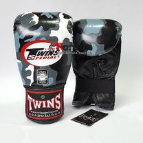 Снарядные перчатки Twins из натуральной кожи (FTBGL-1F-UG, серый камуфляж)