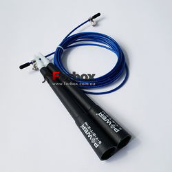 Скакалка профессиональная кроссфит Power System (PS-4033, Black-blue)