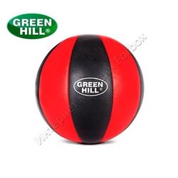 Медбол Green Hill медицинский мяч из кожи 5кг (MB-5066, красно-черный)