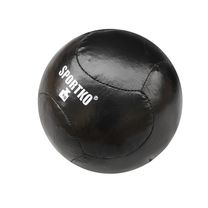 Мяч утяжеленный SportKo Медбол для фитнеса 9 кг из ПВХ (МБП9, черный)