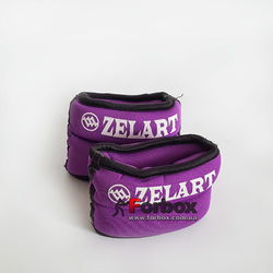 Утяжелитель манжеты для рук Zelart 2*0,75кг (FI-6221-1,5, фиолетовый)