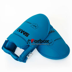 Защита подъема стопы футы для каратэ Smai с аккредитацией WKF (SM P102-BOOT-B, синие)