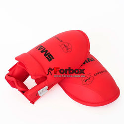 Захист підйому стопи фути для карате Smai з акредитацією WKF (SM P102-BOOT-R, червоні)