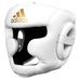 Шолом тренувальний Adidas Speed ​​Headguard з PU шкіри (ADISBHG041W, білий)