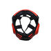 Шлем тренировочный кожаный Sparring HeadGuard Adidas (adibhg052, черно-красный)
