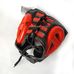 Шлем тренировочный кожаный Sparring HeadGuard Adidas (adibhg052, черно-красный)