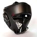 Шолом боксерський тренувальний Adidas Cheek Protection (adiBHGH01, чорний з сріблом)